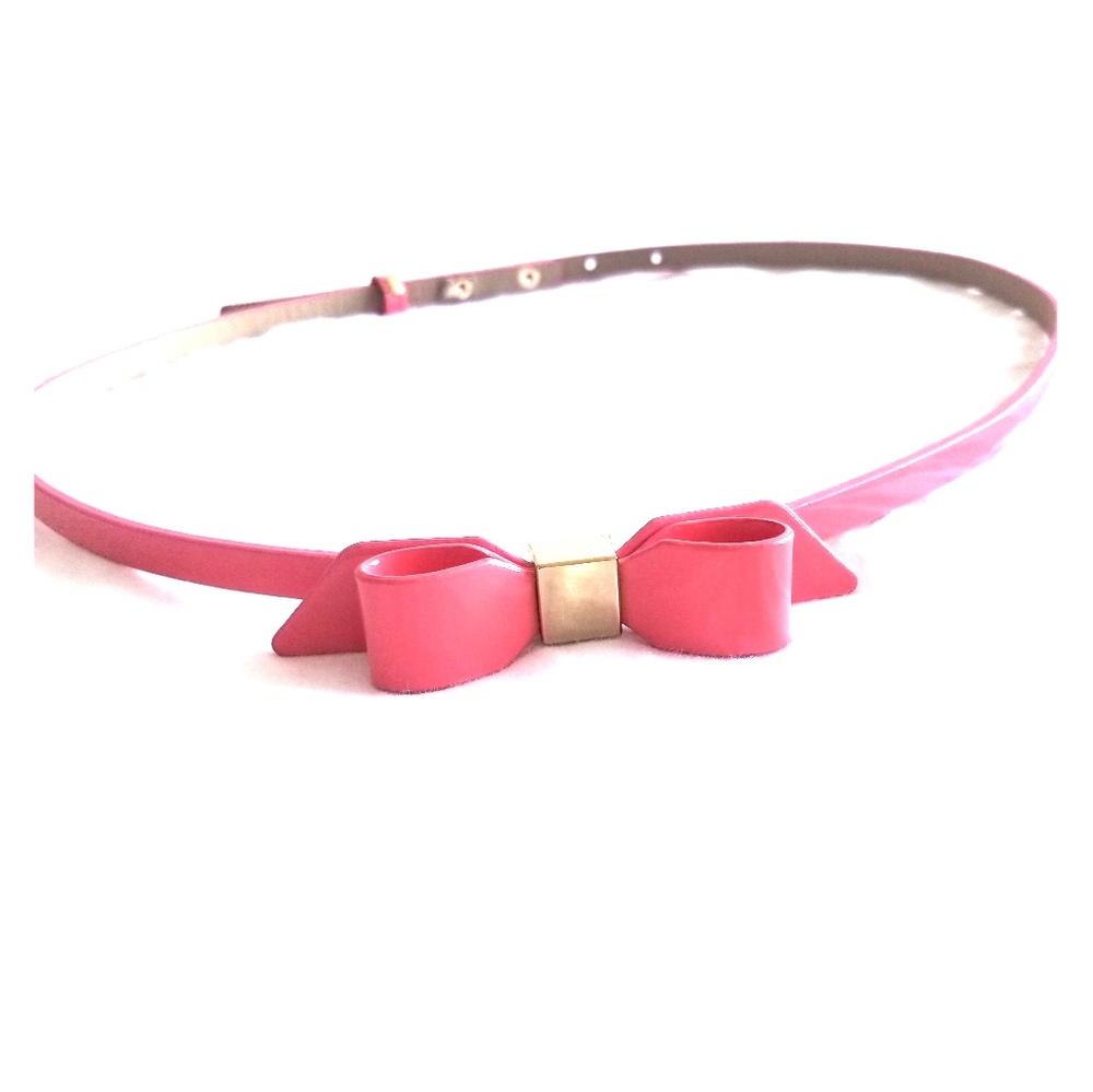 BHWM Pink/Gold Bow Belt